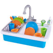 Sized just right for your little one, this fully functioning sink will encourage kids to wash their hands and brush their teeth. Spark Create Imagine Kitchen Sink Play Set Designed For Ages 3 Walmart Com Walmart Com