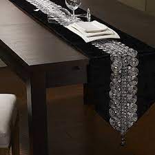 Wayfair basics poplin table runner. Black Silver Table Runner 80 Table Runner Diy Table Runner And Placemats Table Runners