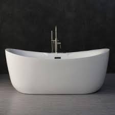 Get free shipping on qualified aqua eden, 54 inch bathtubs or buy online pick up in store today in the bath department. Woodbridge Venezia 71 In Acrylic Freestanding Double Slipper Whirlpool And Air Bathtub With Drain And Overflow Included In White Hbt5759 The Home Depot Free Standing Bath Tub Air Bathtub Whirlpool Tub
