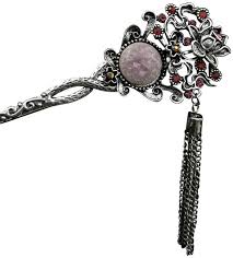 Looking for asian women hairstyles? Pink Crystal Rhinestone Asian Flower Hair Pin Charm Tradesy