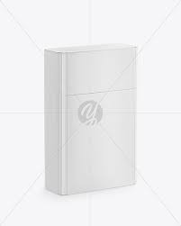 Flip Top Hard Pack Cigarette Case Mockup In Box Mockups On Yellow Images Object Mockups