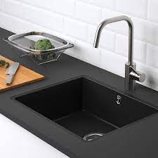 Porcelain bathroom sink new never installed 18x20 $10 porcelain bathroom sink used with taps 18x20 $10 7805311874. Kilsviken Inset Sink 1 Bowl Black Quartz Composite For Custom Made Worktop Laminate 56x46 Cm Ikea