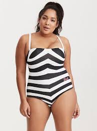 Black And White Striped One Piece Bathing Suit Barbie Striped One Piece Swimsuit Black White Stripe Striped One Piece Swimsuits One Piece
