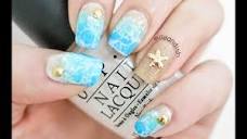 ✮ Water Spotted Beach Nails (2 Ways!) ✮ - YouTube