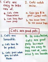 In Conclusion Cats Are Good Pets Persuasive Writing Four Square Writing Writing Outline