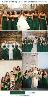 Top 10 Winter Wedding Colors For Bridesmaid Dresses Bridesmaid Dress Colors Winter Bridesmaid Dresses Winter Wedding Colors