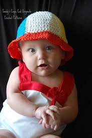 156 BeachBall Sun Hat Infants to Adults pattern by Sandy Powers
