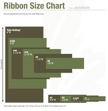 Jacobson Floral Jacobson Inspirations Ribbon Size Chart