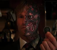 Two Face Nolanverse Two Face Batman Two Faces Comic Book Villains