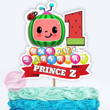 Baby boy cakes cakes for boys 2nd birthday parties birthday cake cake smash princess peach cake ideas cake toppers party. Personalized Cocomelon Cake Topper Decoration Lazada Ph