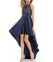 Xtraordinary High Neck Lace Bodice Long Highlow Dress Dillards High Low Prom Dresses Plus Prom Dresses Dresses