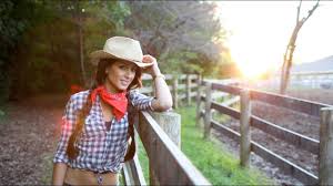 If you're after an updo, a half bun or low bun are cute, neat styles that don't put too much pressure on your scalp or take forever in the. Halloween Hairstyle And Costume Sexy Cowgirl Youtube