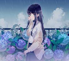 zhi bu ji loom アニメファンタジー 紫陽花 イラスト イラスト