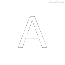 Let's start out with some alphabet stencils from stenciling letters. Stencil Letters A Printable Free A Stencils Stencil Letters Org