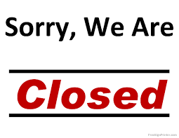 4th of july closed sign, holiday sign for workplace: Printable Closed Sign Print Closed Signs