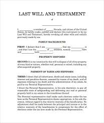 Because of its importance, you need to understand what you're doing when you create it. Free 7 Sample Last Will And Testament Forms In Ms Word Pdf