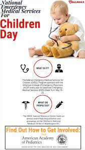 National emergency medical services for children day was created to raise awareness for the need to offer specialized emergency care for children in prehospital environments. Valumax International å¸–å­ Facebook