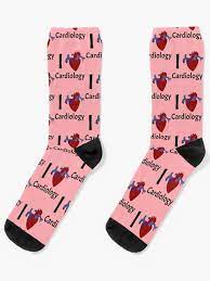 I Heart Cardiology Socks By Holdmytees Redbubble