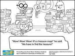 Page Four Wow Wow Wow A Treasure Map Treasure Maps Coloring Pages Storybook