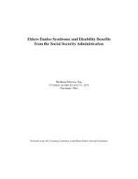Eds And Disability Benefits From The Ssa Handout By Mark Martino Issuu