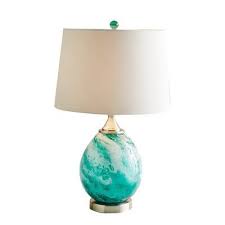 Seafoam Art Glass Table Lamp Table Lamp Art Glass Table Lamp Glass Lamp