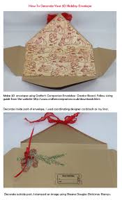 Diy 3d Christmas Envelopes Jinkys Crafts