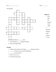 Pertambahan silang kata akan dilakukan sehingga mencapai 1000 silang kata. Contoh Teka Silang Kata Bahasa Melayu Sekolah Rendah Dan Jawapan Yang Sangat Menarik Untuk Para Murid Lihat Skoloh