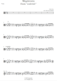 Print and download megalovania sheet music by betacustic arranged for piano. Viola Sheet Music Undertale Megalovania Intermediate Level Fox Toby