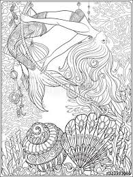 Each printable highlights a word that starts. Hand Drawn Mermaid With Gold Fish In Underwater World Coloring Page Adobe Stock Mermaid Coloring Pages Mermaid Coloring Book Coloring Pages