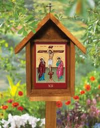 Set Of 14 All Weather Stations Of The Cross With Polywood Shrines Stations Of The Cross Weather Station Sacred Space Altar