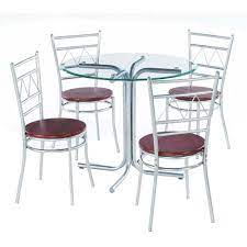 Uline stocks a wide selection of enclosed stainless steel cabinet work tables. Stainless Steel Four Seater Steel Dining Table Set Shape Round Rs 16500 Set Id 13998627797