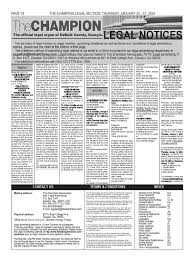 The Champion Legal Ads: 01-25-24