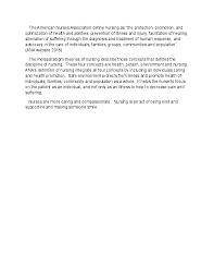 Doc The American Nurses Association Define Nursing As Sosamma Abraham Academia Edu