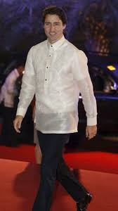 Justin Trudeau At The Apec Summit In Manila Wearing The Barong Tagalog R Canada Barong Tagalog Barong Tagalog Wedding Barong