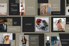 Advance titles premiere mogrt template 02. Agnez Powerpoint Template In Presentation Templates On Yellow Images Creative Store
