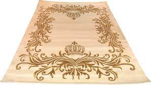 Versand in den warenkorb topdeal. Pompoos By Casa Padrino Luxus Teppich Von Harald Gloockler Alle Grossen Krone Creme Gold Barock Design Teppich Handgewebt Aus Wolle Pompoos By Casa Padrino