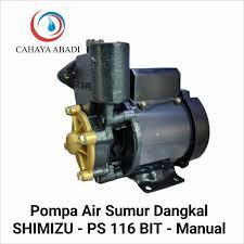 Nah, jika sumur anda adalah sumur dalam, anda dapat memilih jenis jet pump, salah satunya ialah shimizu pc 268 bit. Pompa Air Shimizu Ps 116 Bit 125 Watt Manual Pompa Sumur Dangkal Shopee Indonesia