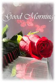 Best good morning (gif) card. Animated Rose On Piano Good Morning Pictures Photos And Images For Facebook Tumblr Pintere Good Morning Flowers Good Morning Flowers Gif Good Morning Roses