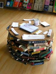 Buddhapuss Ink A Table Made Of Books Diy Vintage Books Diy Book Book Furniture