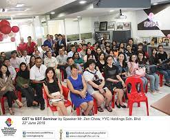 Atss holdings sdn bhd's vision is to be the leader in the specialized equipment & systems sector in the automotive industry supported by technical consultation and after sales support expertise. Gst To Sst Seminar By Speaker Mr Zen Chow Yyc Holdings Sdn Bhd