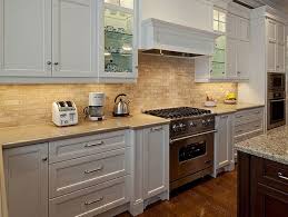 gray mosaic tile backsplash hardwood