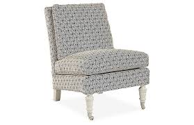 Lewiston Slipper Chair Cobalt Ivory 2 135 00 In 2020 Chair Slipper Chair Luxury Chairs