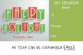 The template features three certificates per page. Free Editable Christmas Gift Certificate Template 23 Designs