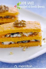 Buche Salee Roquefort Et Truite Fumee Recette Recette Repas Noel Entrees Repas De Noel Menu Noel Facile