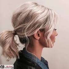 Ponytails Will Always Be In Fashion Even If You Have Short Medium Long Straight Curly Thick Or Thi Short Hair Updo Medium Hair Styles Short Hair Ponytail