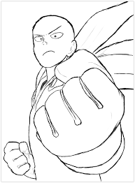 Since the day the games were introduced on the internet, the popularity is growing exponentially. One Punch Man Free To Color For Children One Punch Man Kids Coloring Pages