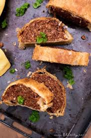 Veganer Hackbraten In Blatterteig Rezept Ohne Fleisch Ersatzprodukte Vegan Hackbraten Lebensmittel Essen Hackbraten