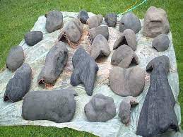 The edging are made the same way as the boulder except they are made with concrete dyes.they sell em at some hardware stores or concrete places concrete dyes are good for a base coat but if your looking for a good looking rock. Pin On Garden