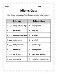 1 literal and nonliteral meanings read the sentences. Pin By Joanna Fraser On Idioms Figurative Language Idioms Writing Printables Comprehension Assessments