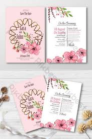 Ornamental wedding invitation template with golden nature. Pink And White Wedding Invitation Cards Psd Free Download Pikbest Wedding Invitation Templates Rustic Wedding Invitations Rustic Wedding Invitation Templates